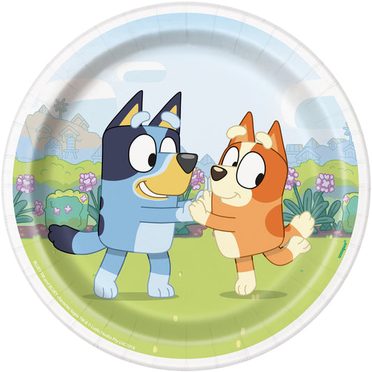 7" Plate Bluey 8ct