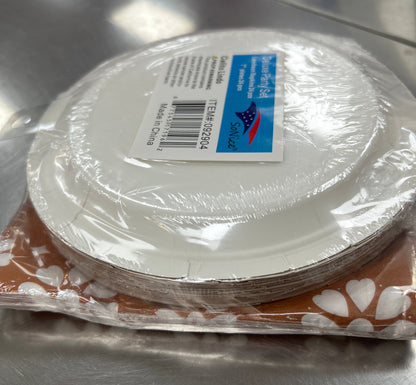 Plato de 7" con juego de servilletas Cielito Lindo, 24 piezas