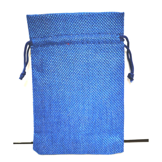 3"×4" Burlap Bag Royal Blue