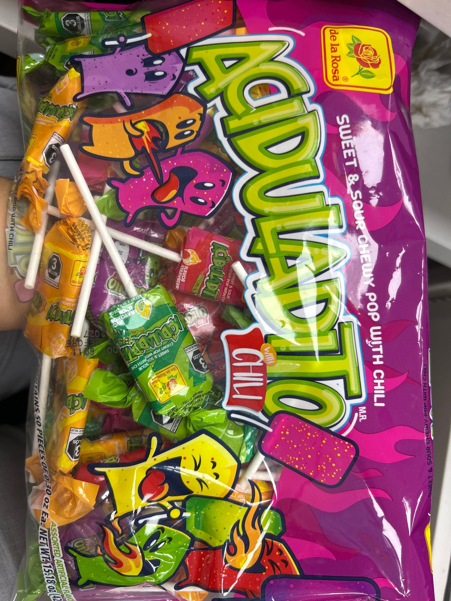Paleta Aciduladito Pop De La Rosa con Chile