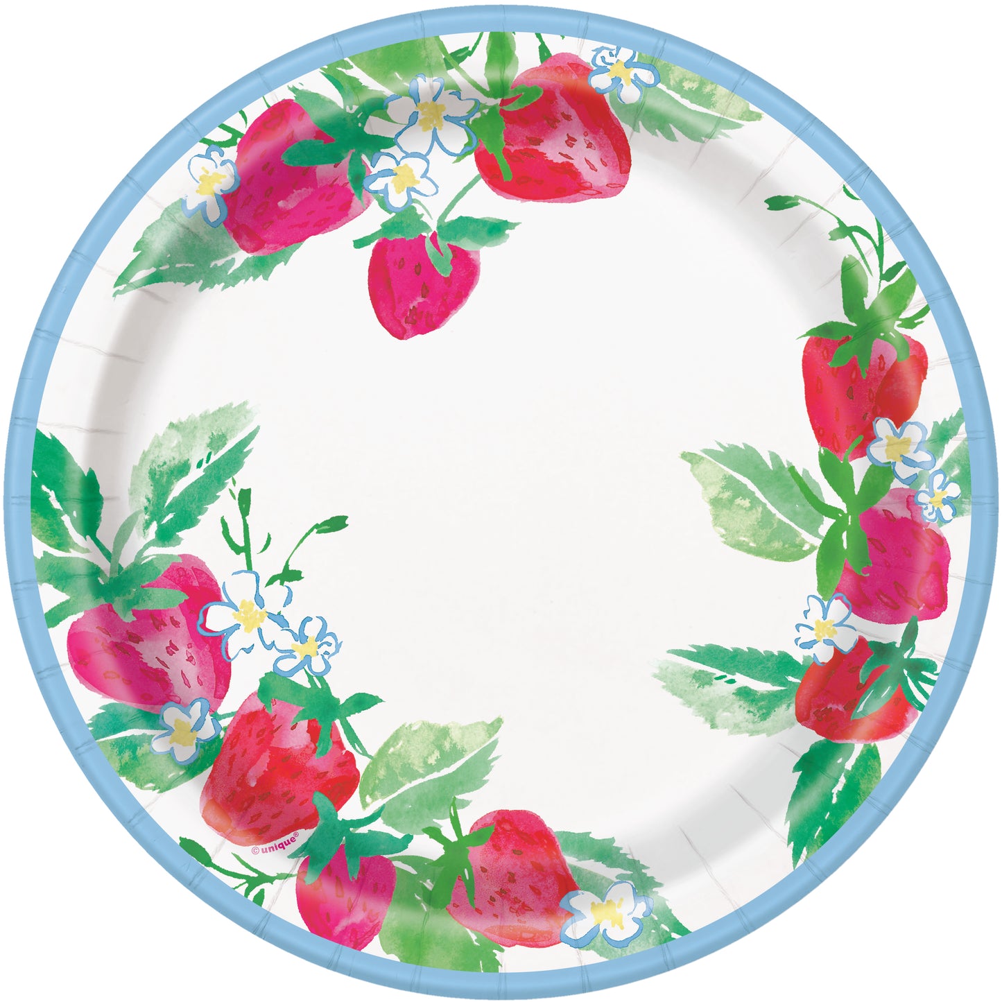 9" Plate Strawberry 8ct