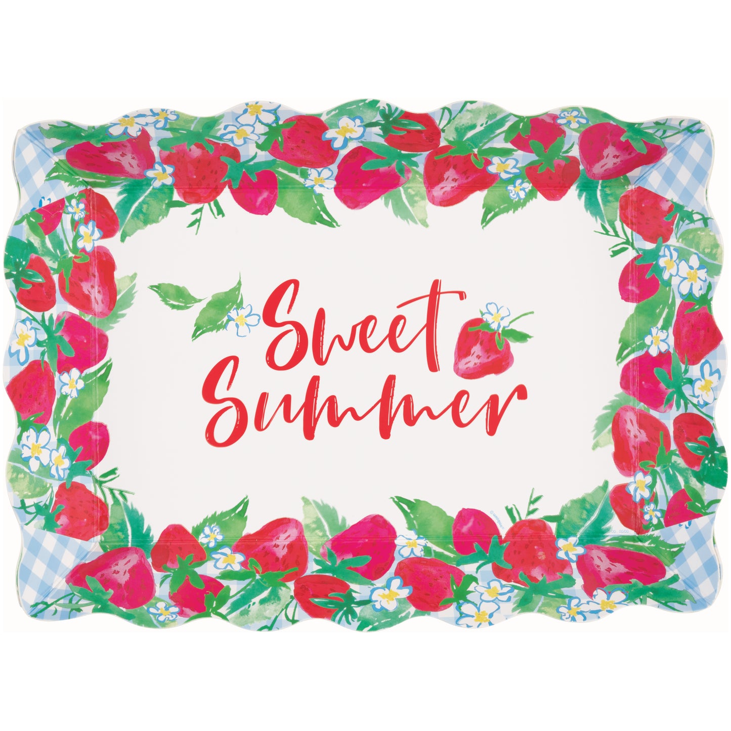 Strawberry Paper Serving Tray