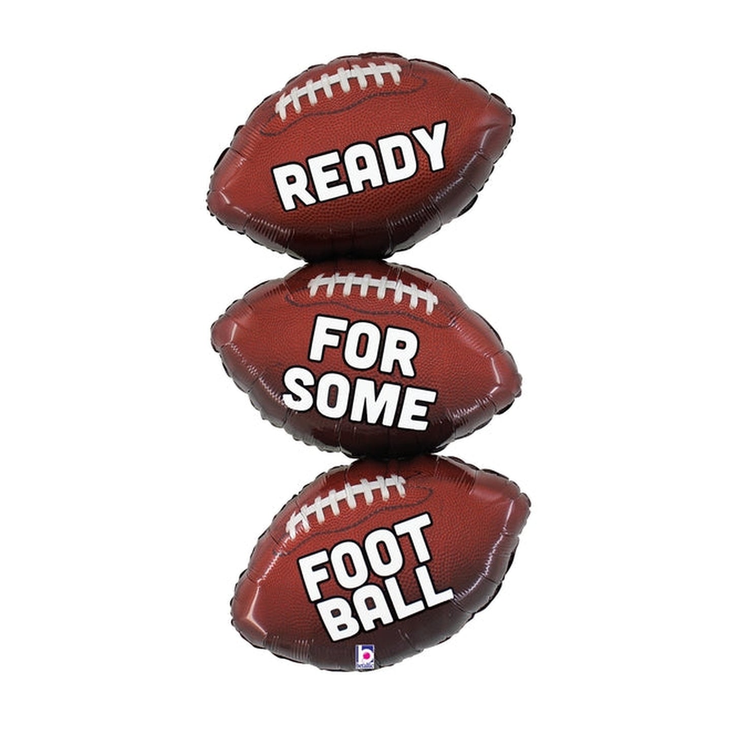 Football Trio Foil Balloon 34"