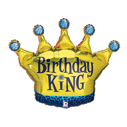 Birthday King Foil Balloon 36"
