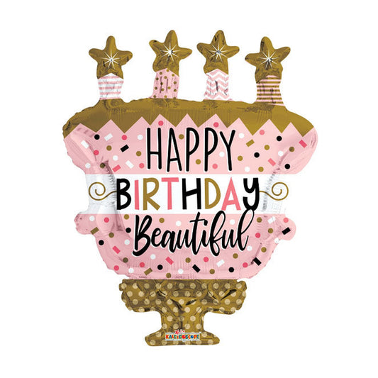 36” Birthday Cake With Stars