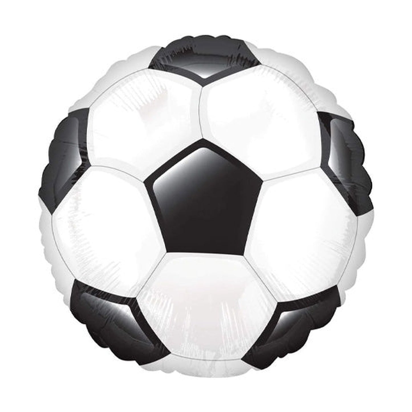 Round Soccer Ball 01ct Foil Balloon 28"
