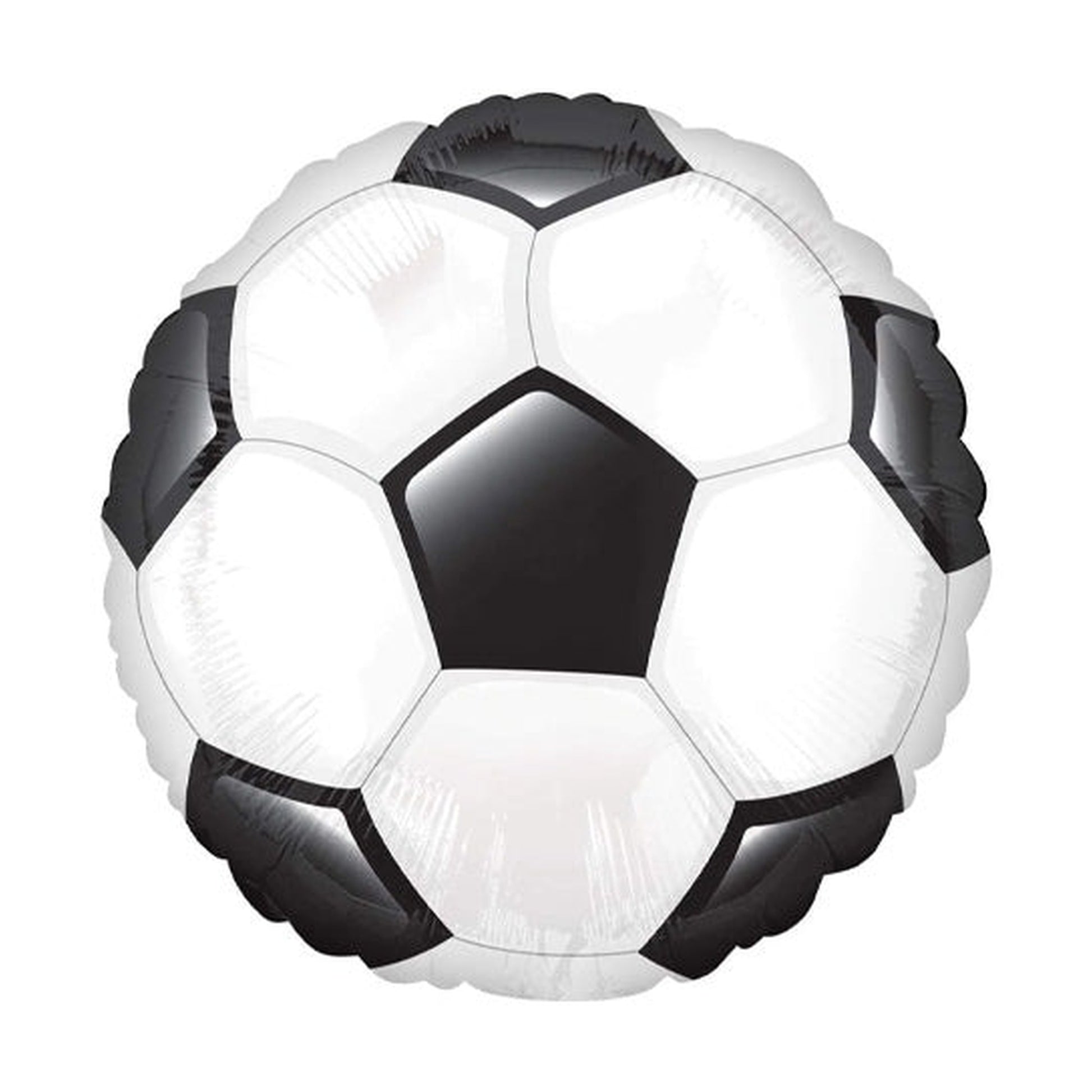 Round Soccer Ball 01ct Foil Balloon 28"