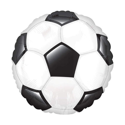 Round Soccer Ball 01ct Foil Balloon 28"