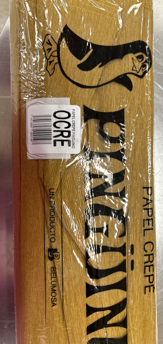 Papel Crepe Ocre(Gold)10ct