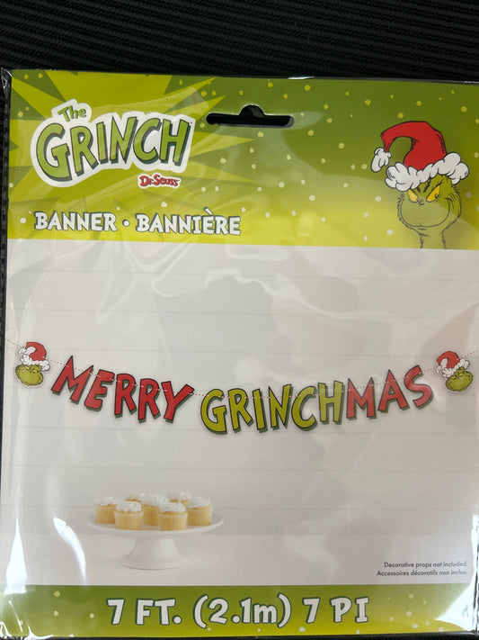 Banner de The Grinch de 7 Pies