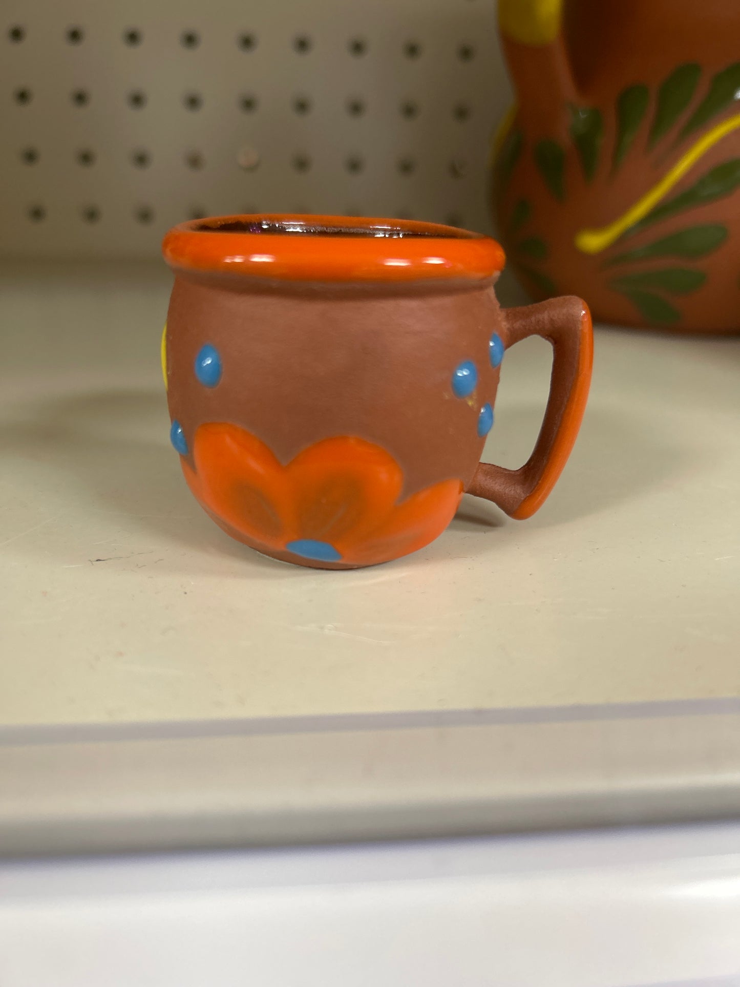 Clay Mini Shot with Handle 1pc