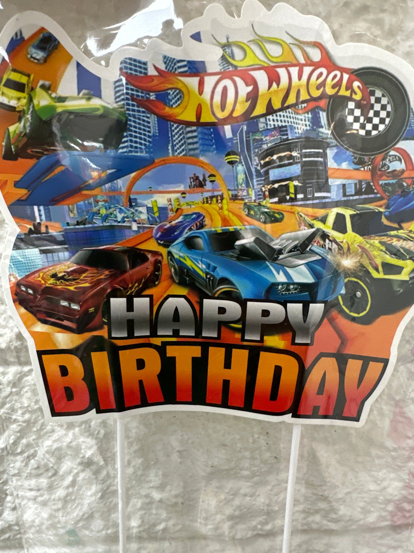 Hot Wheels Cake Topper