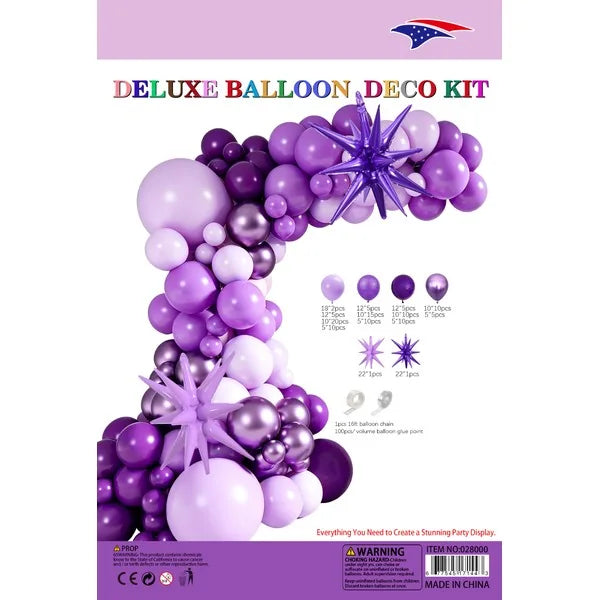 Purple Balloon Garland