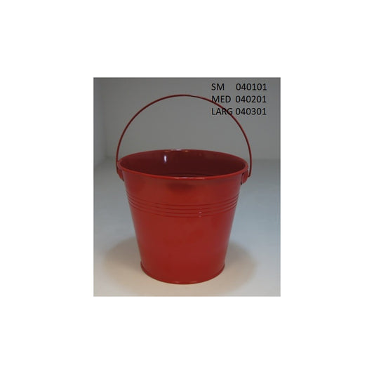 4" Bucket Small Red