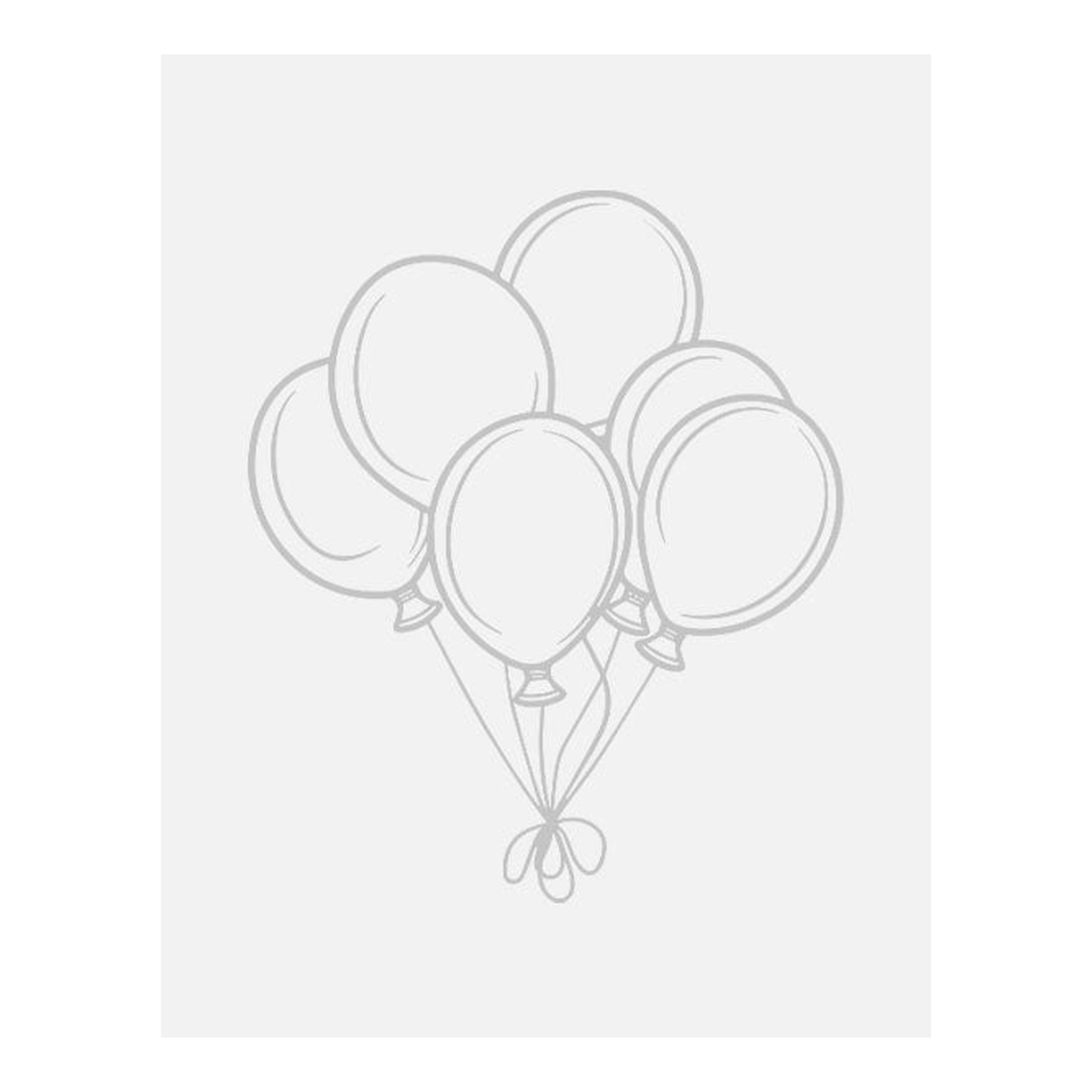 Red Filigree Open Heart Foil Balloon 40"