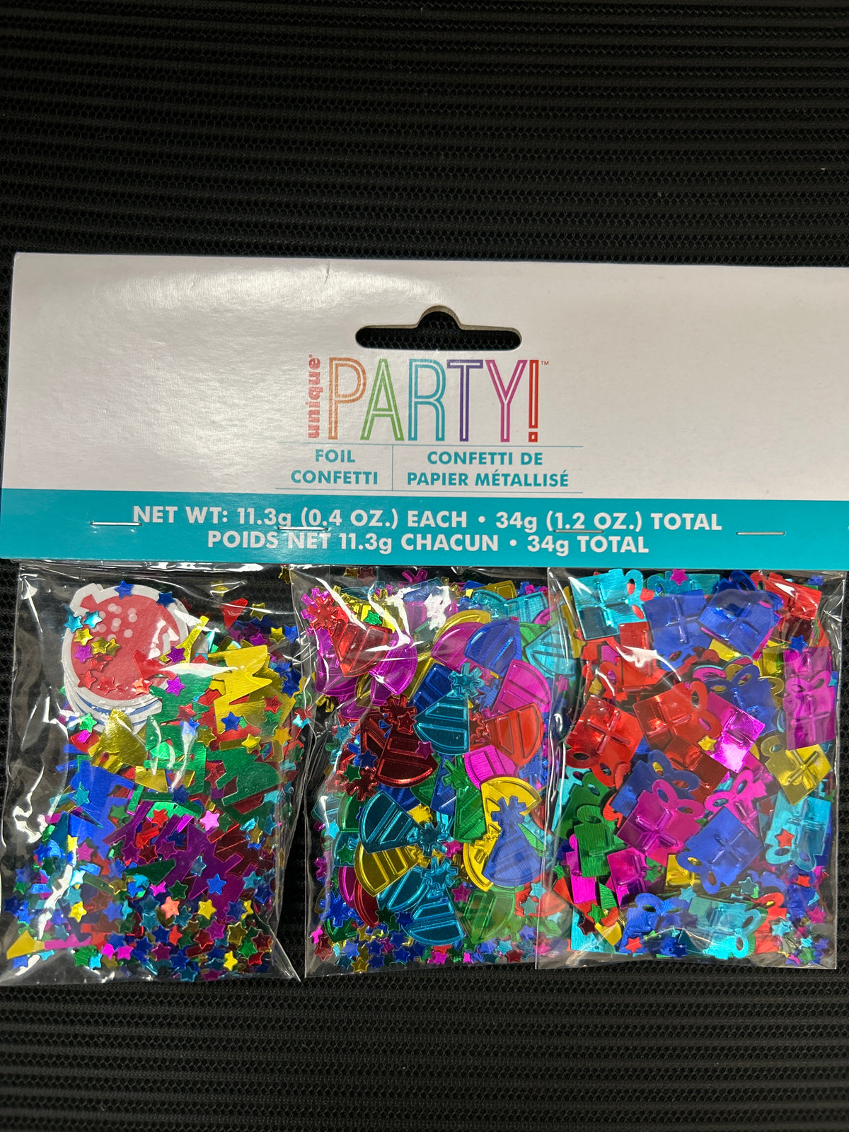 Colorful Party Shaped Birthday Foil Confetti