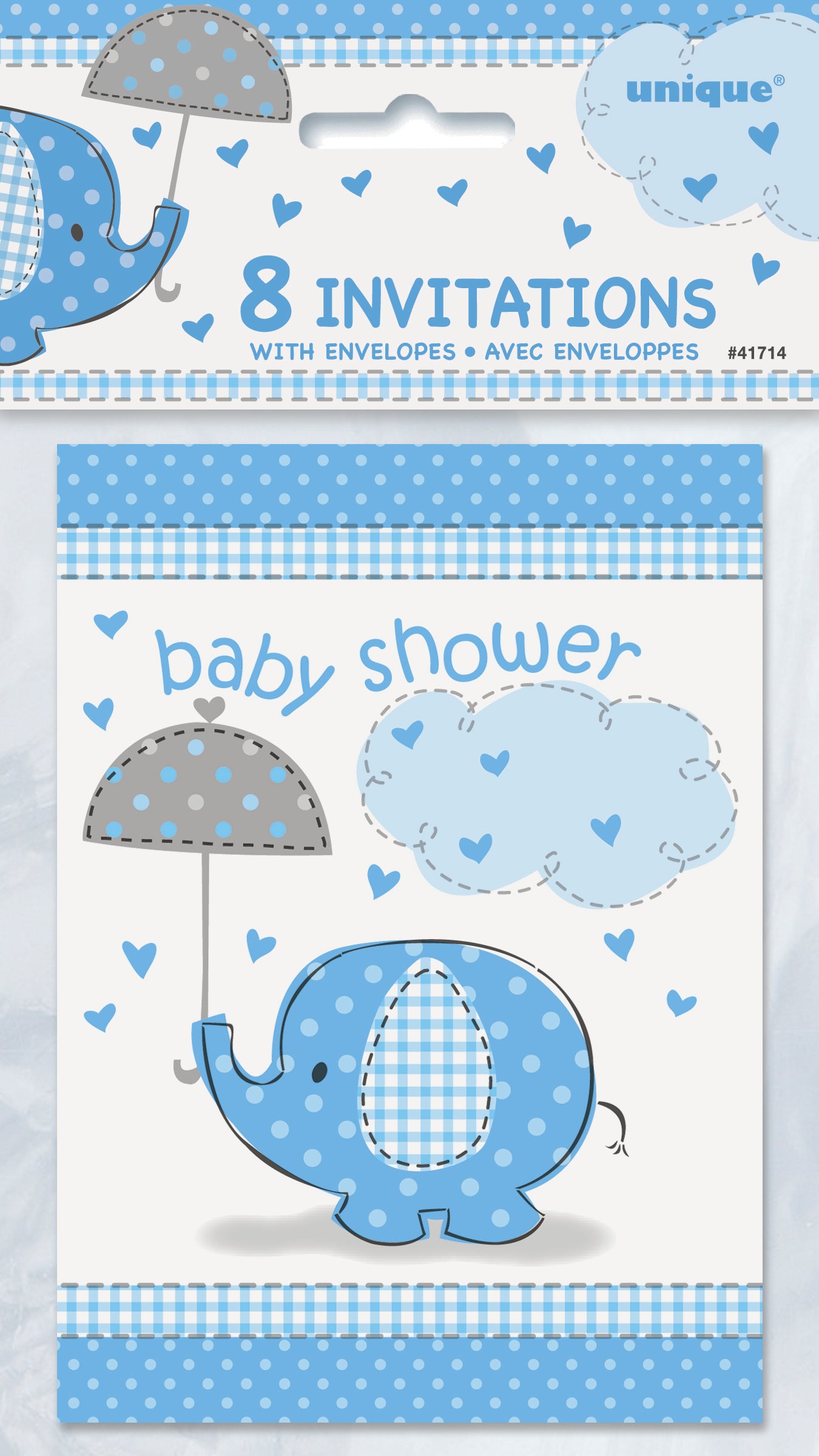 Baby Shower Invites Blue 8ct