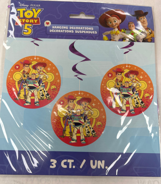 Toy Story 26” Hanging Swirl Decoration 3ct