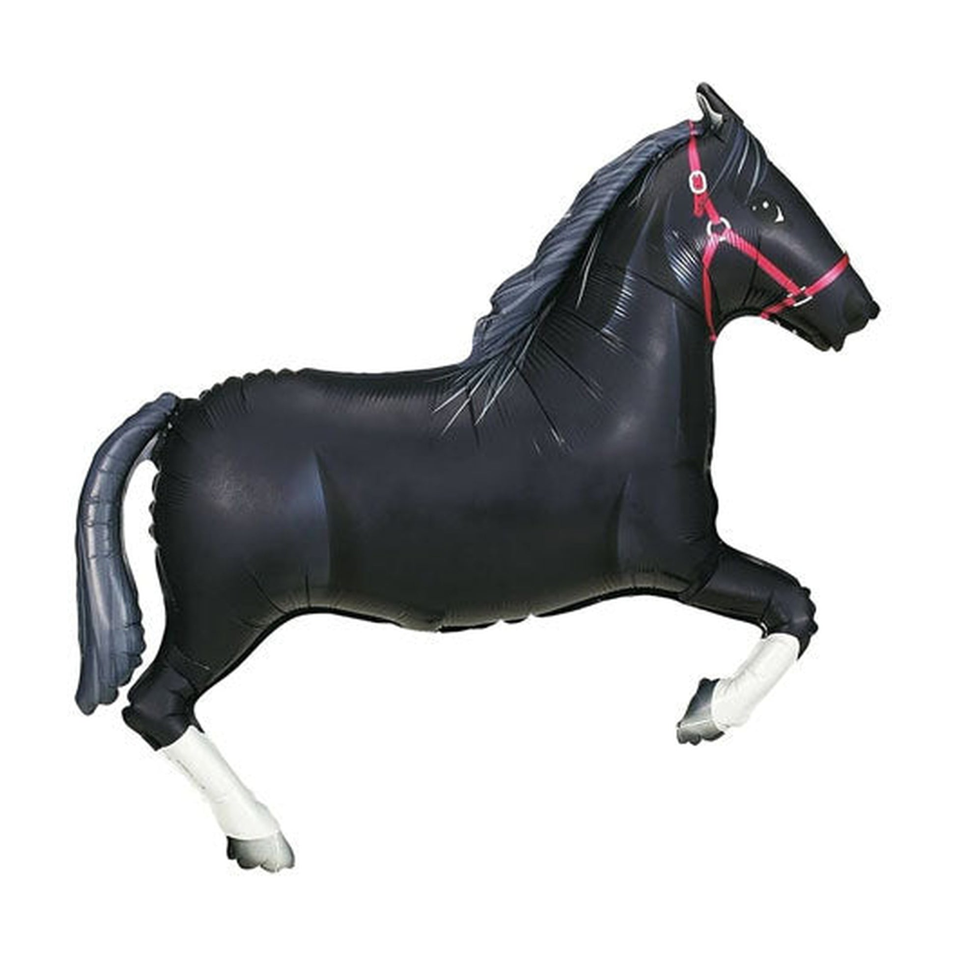 Horse Black Foil Balloon 43"