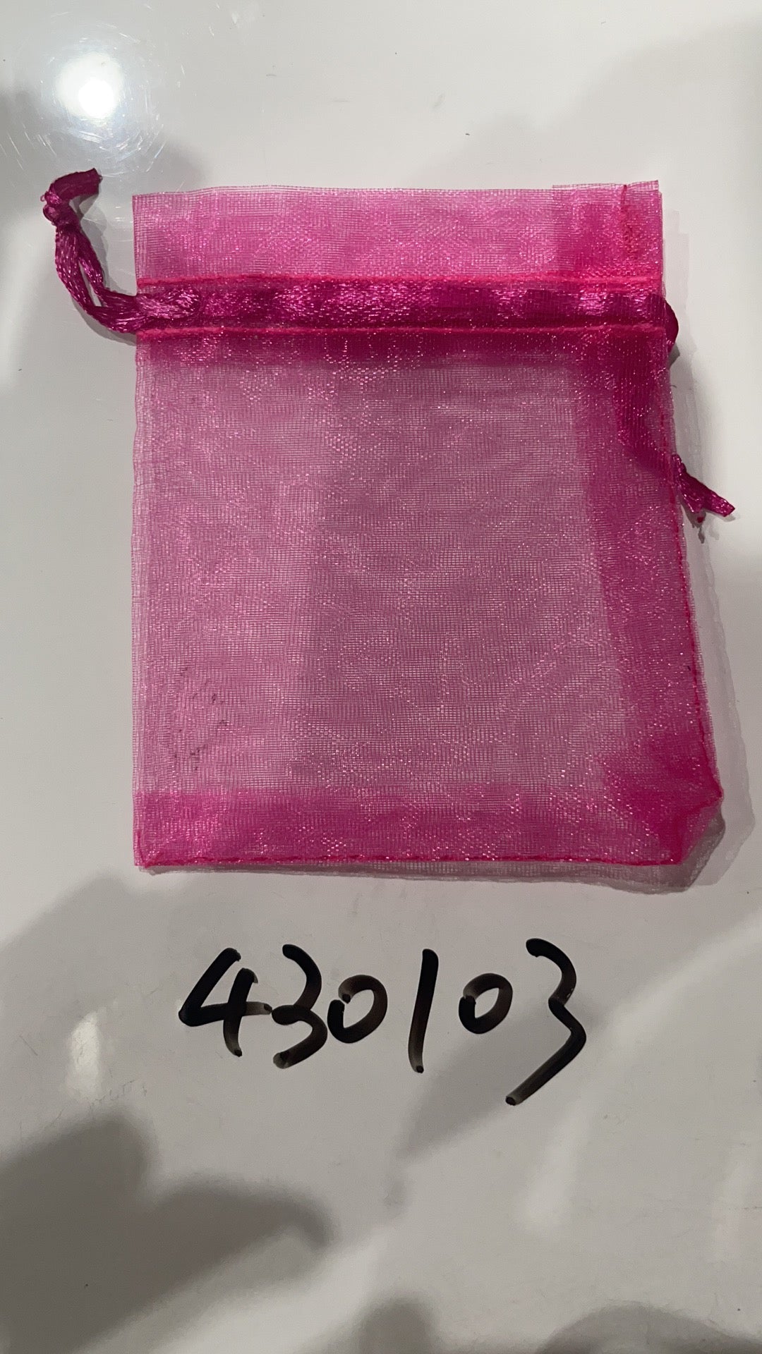 3"x4" Organza bags Fuchsia