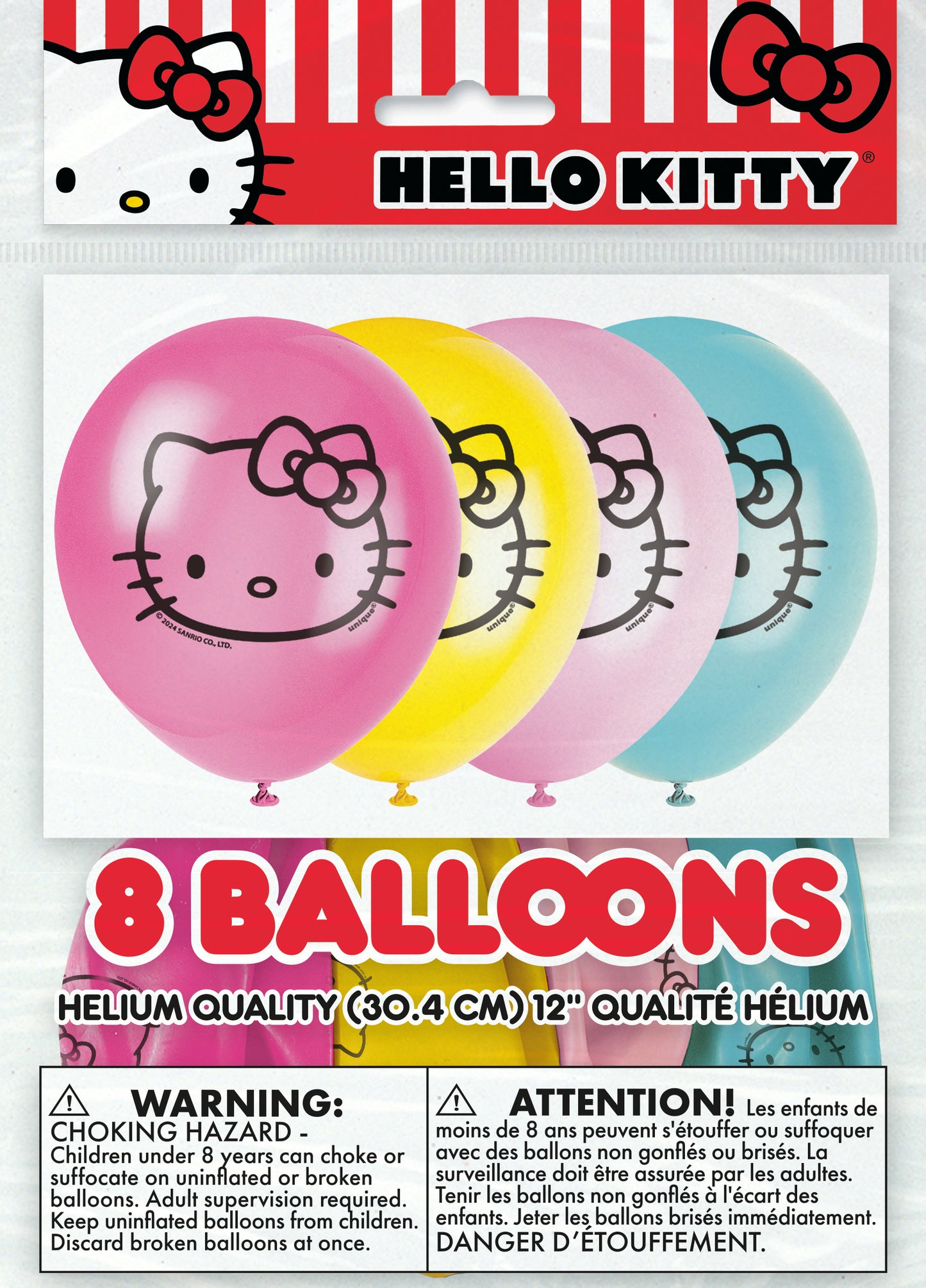 Hello Kitty 8ct Latex Balloon 12"