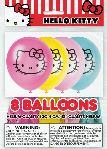 Hello Kitty 8ct Latex Balloon 12"