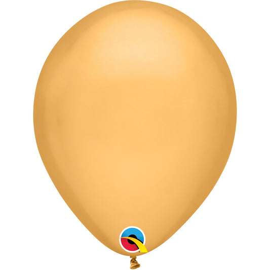 Qualatex Balloon Gold 100ct Latex Balloon 11"