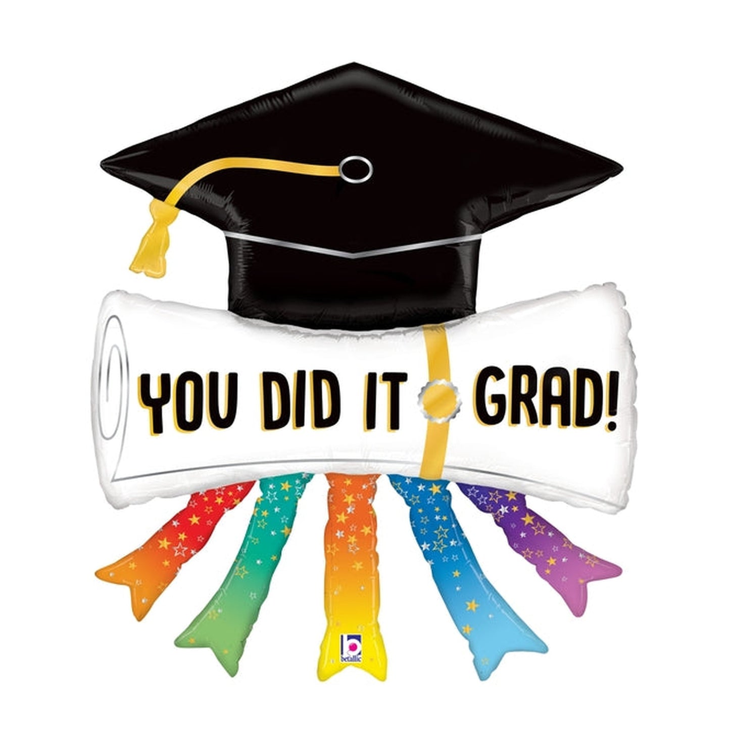Supershape You Di It Grad Diploma Foil Balloon 44"