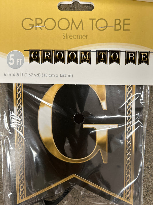 5ft Groom to Be Streamer