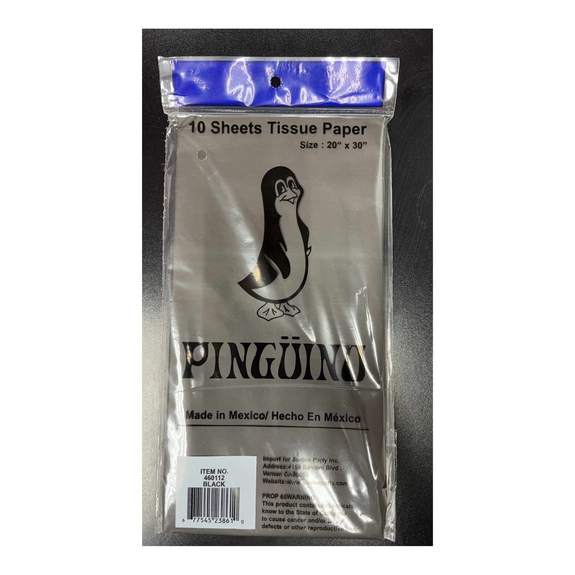 10 ct Tissue Paper, Black 240Pk/Cs