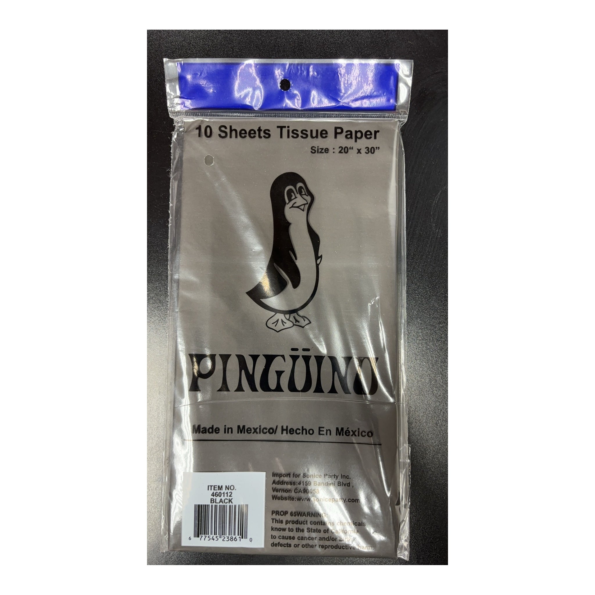 10 ct Tissue Paper, Black 240Pk/Cs