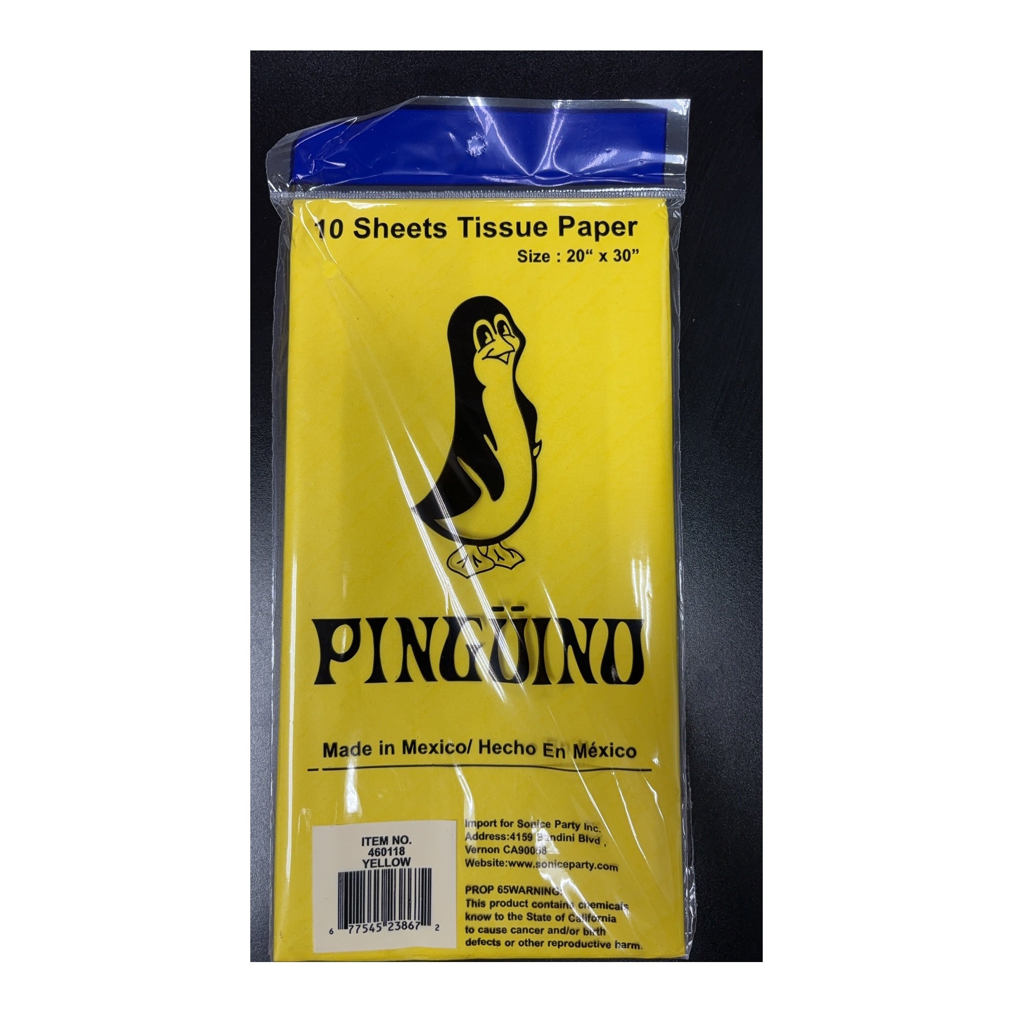10 ct Tissue Paper, Yellow 240Pk/Cs