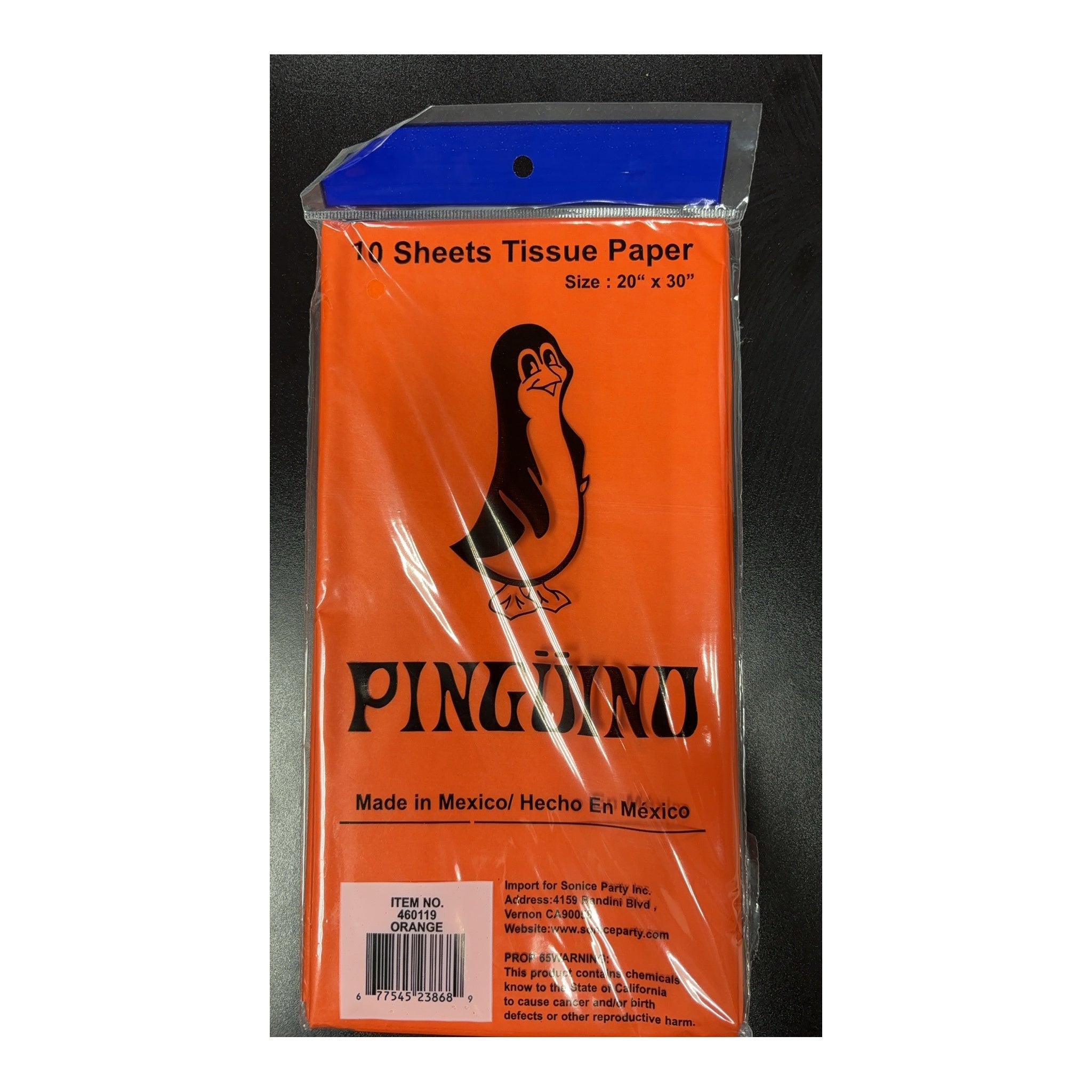 10 ct Tissue Paper, Orange 240Pk/Cs