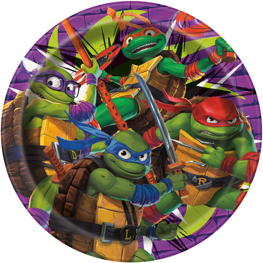 7" Plate Teenage Mutant Ninja Turtles 8ct