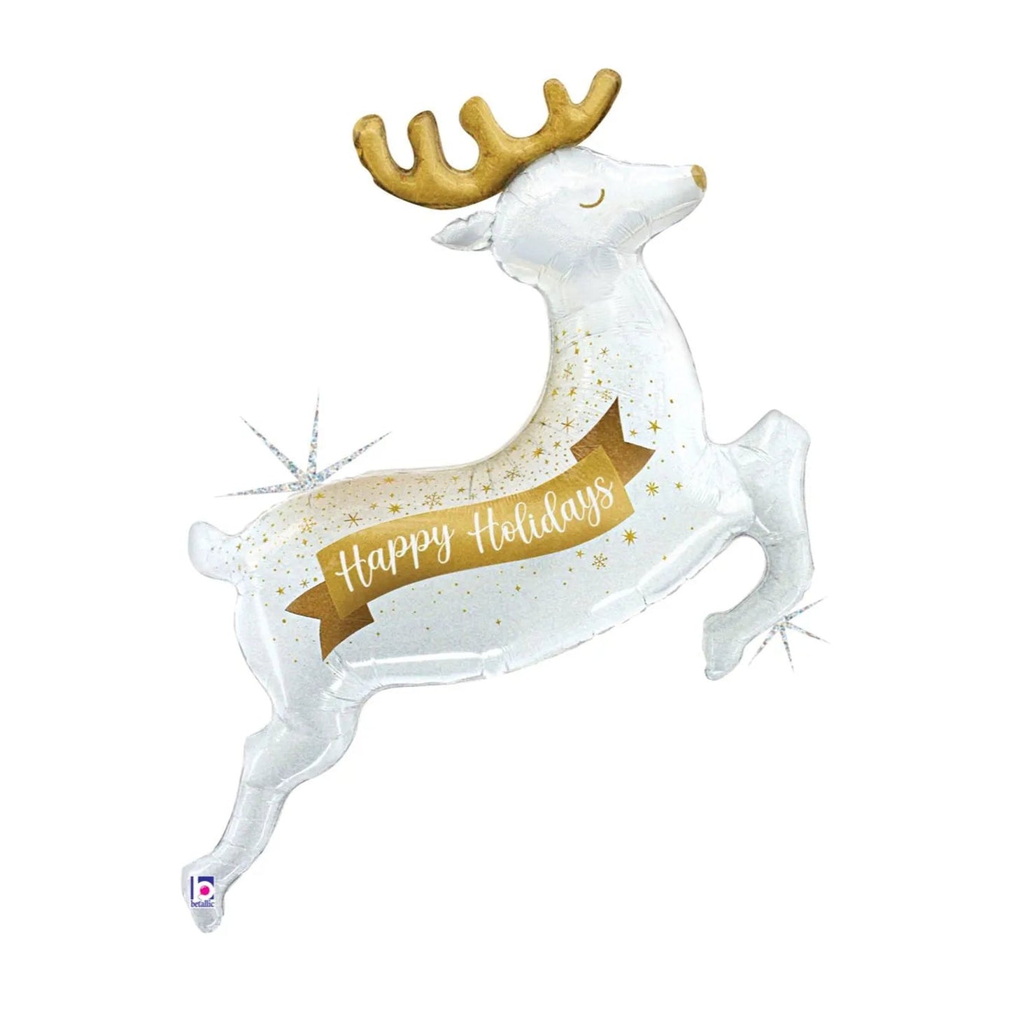 Glistening Holiday Reindeer Foil Balloon 48"