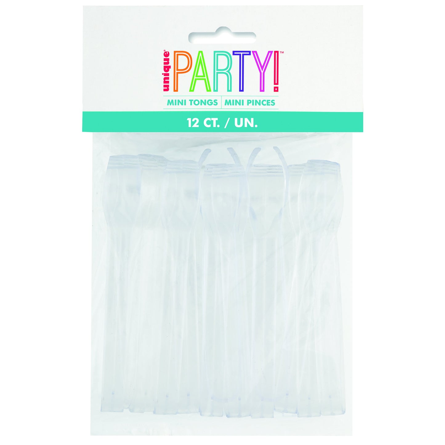 Mini Plastic Tongs 12ct