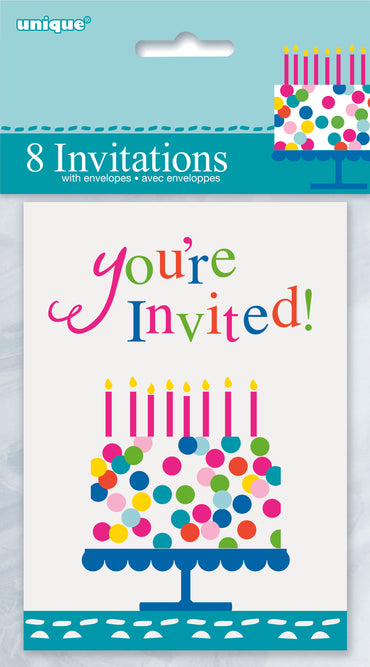 Birthday Invitation 8ct