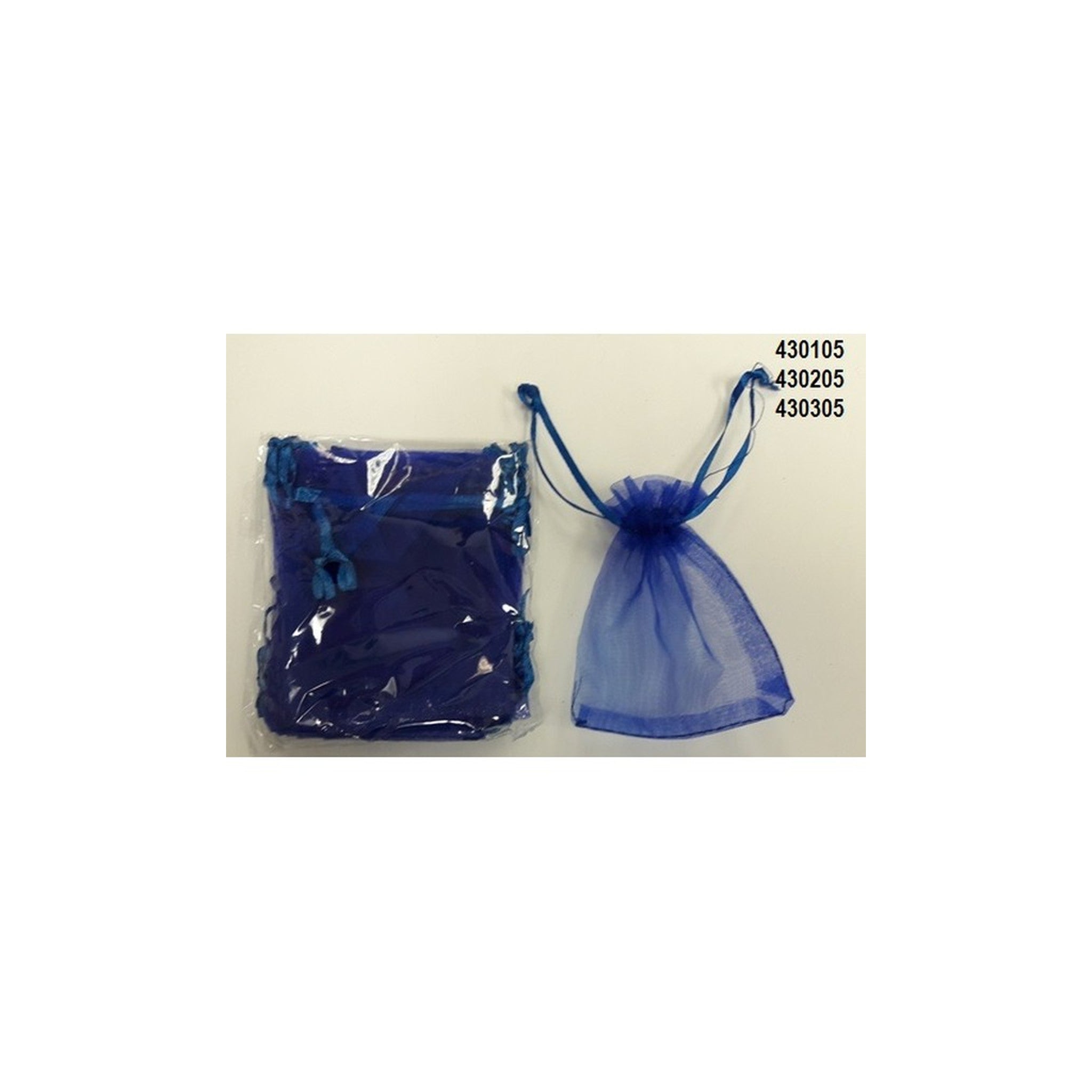 5"×7" Organza Bags Royal Blue