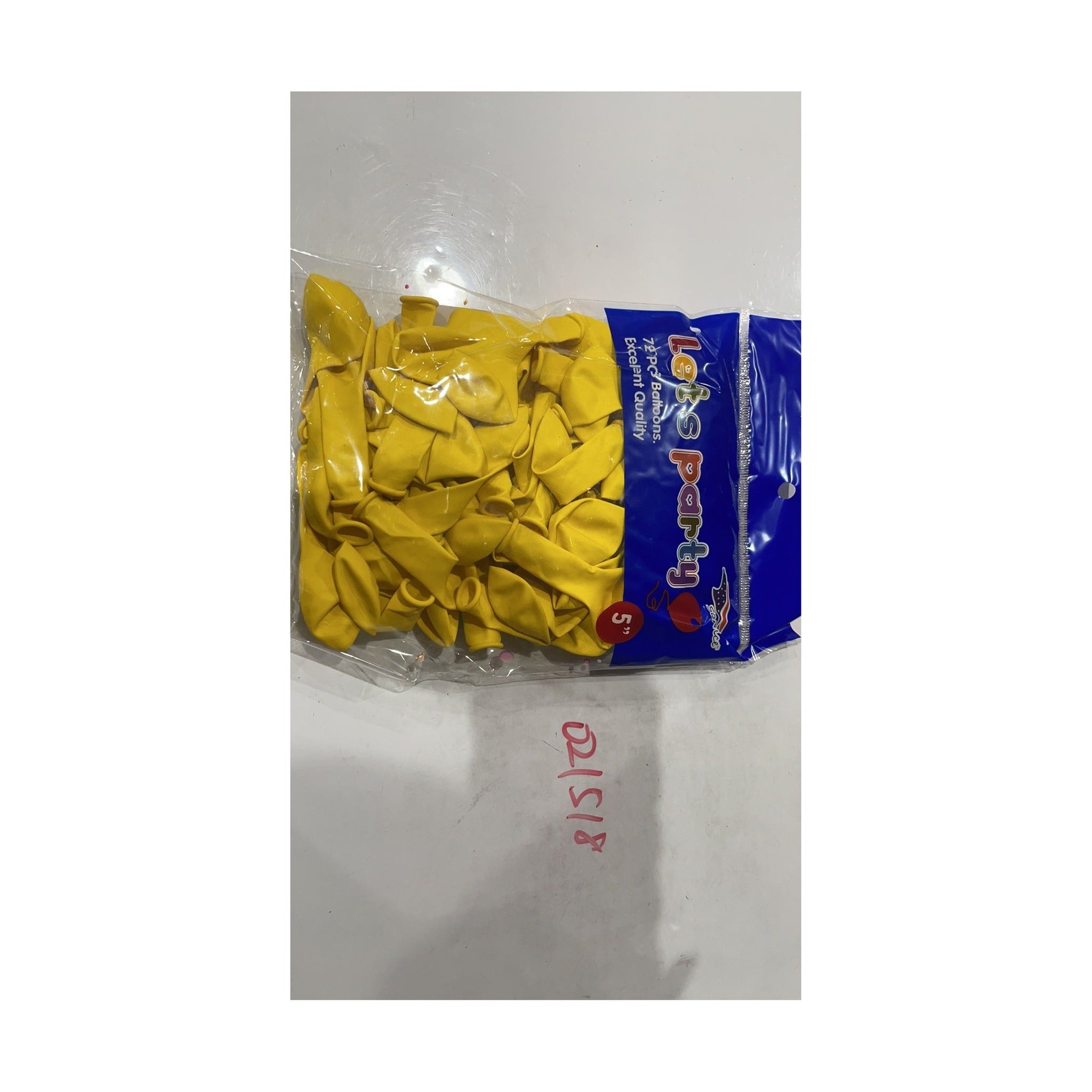 Yellow 72ct Latex Balloon 5"