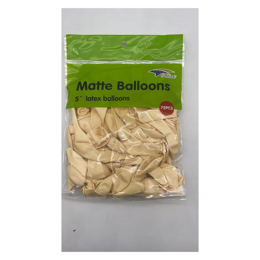Matte Balloon Ivory 72ct Latex Balloon 5"
