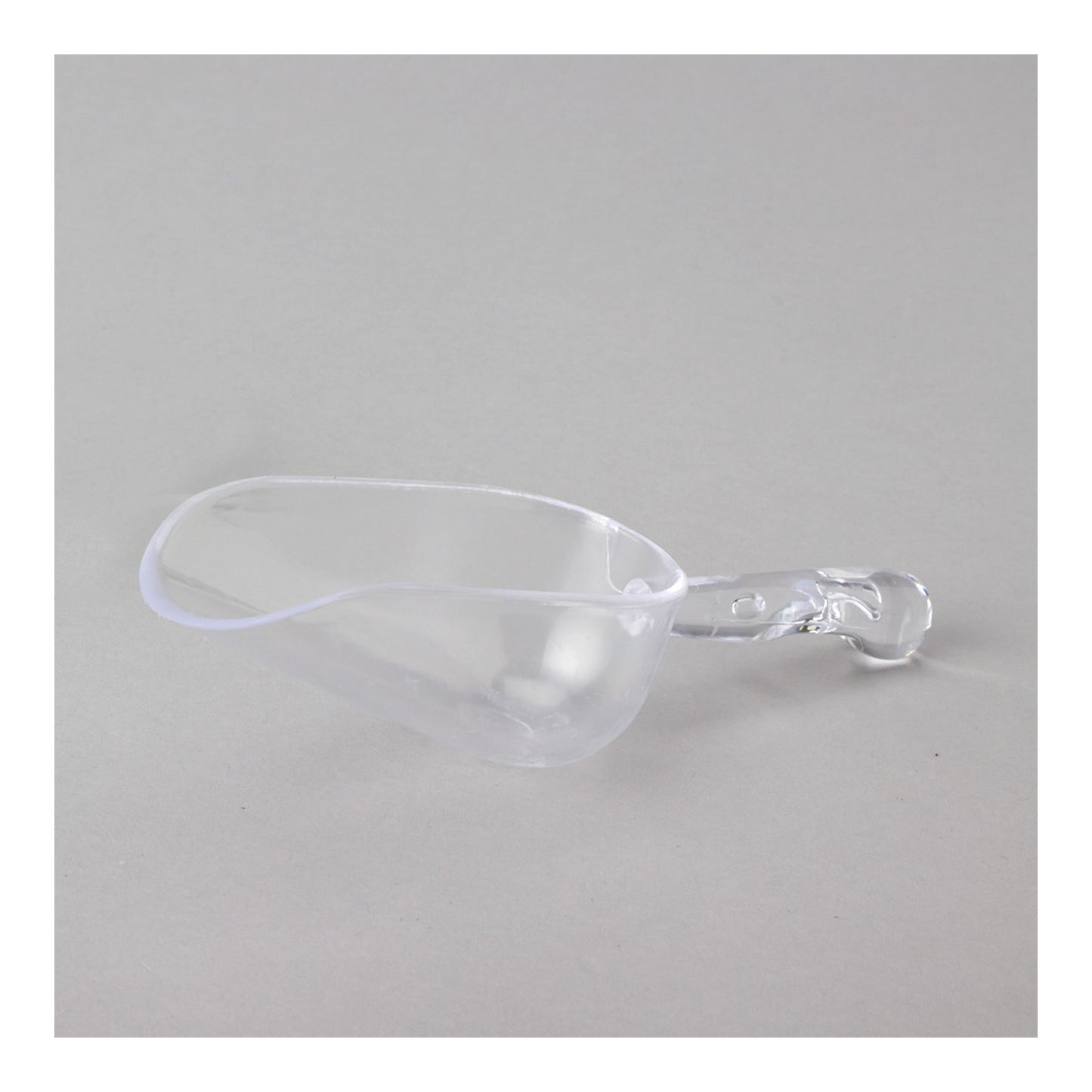 5" Plastic Candy Scoop Clear