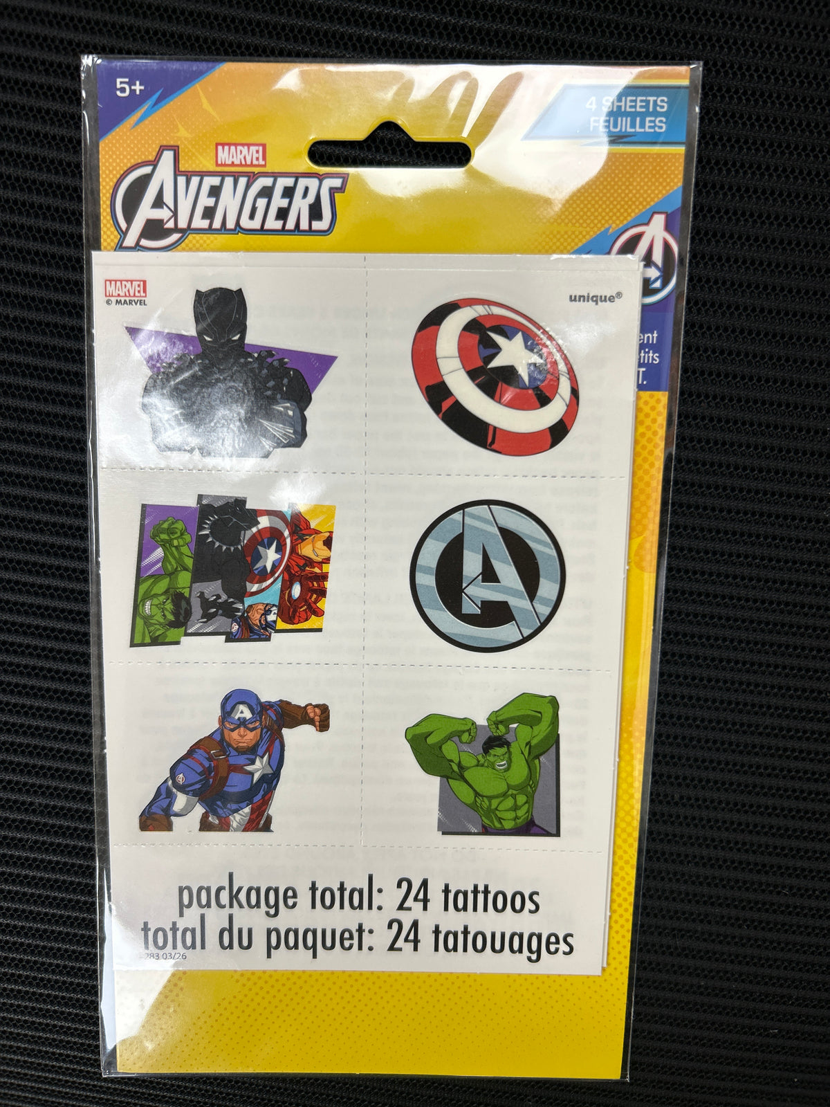 Avengers Tattoos 24ct
