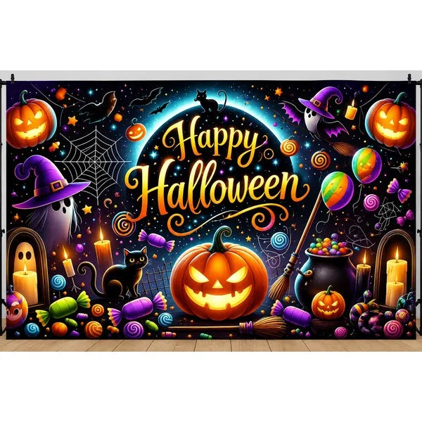 Halloween Vinyl Backdrop