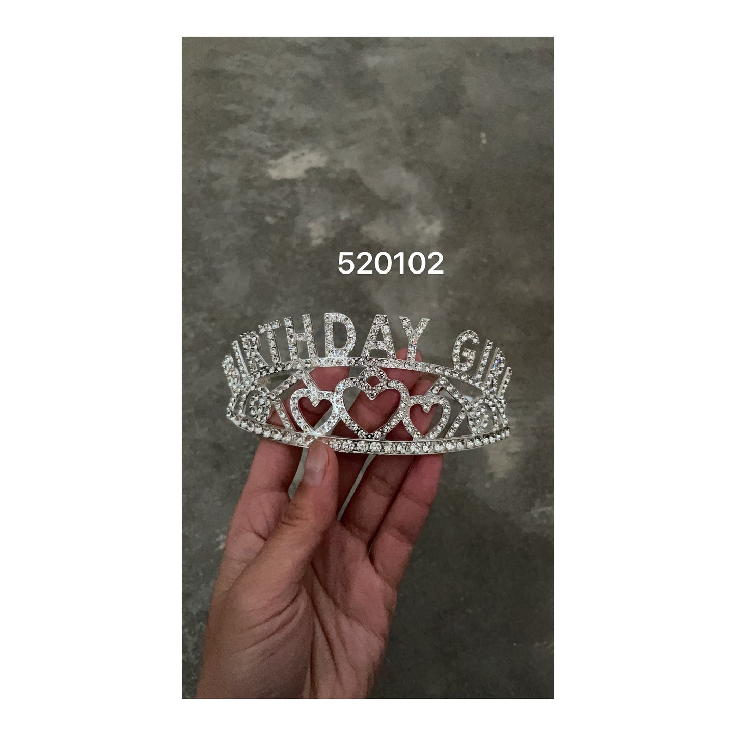 Birthday Girl Tiara Silver