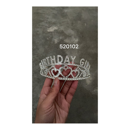 Birthday Girl Tiara Silver