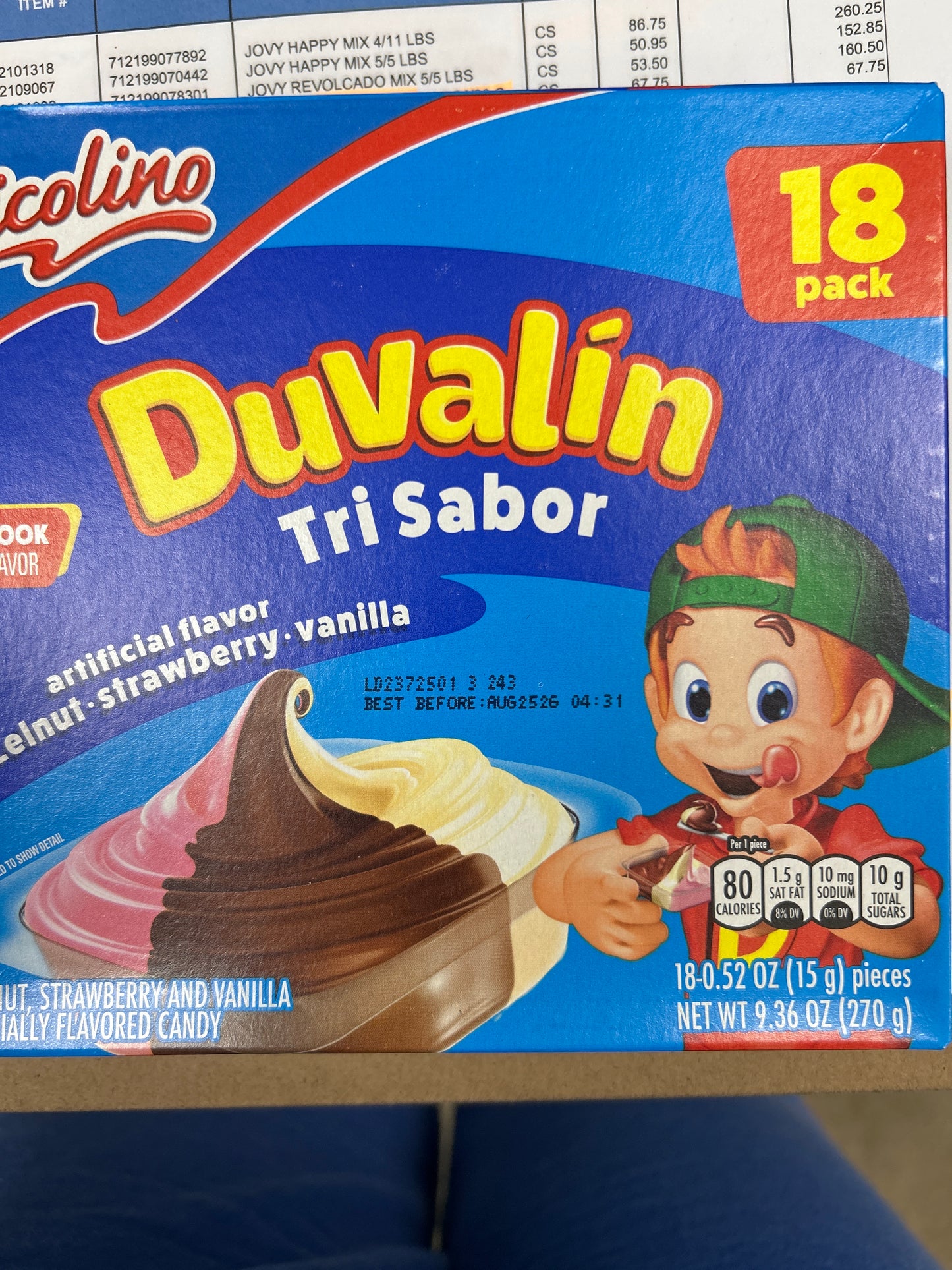 Duvalin Trisabor 24/12 Ct