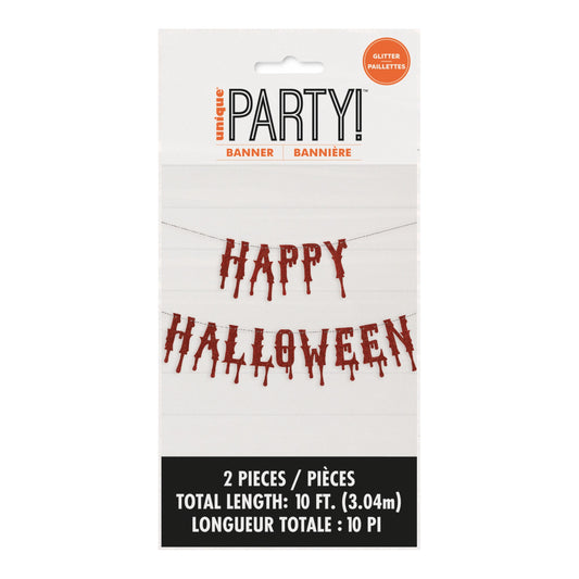 Halloween Glitter Banner