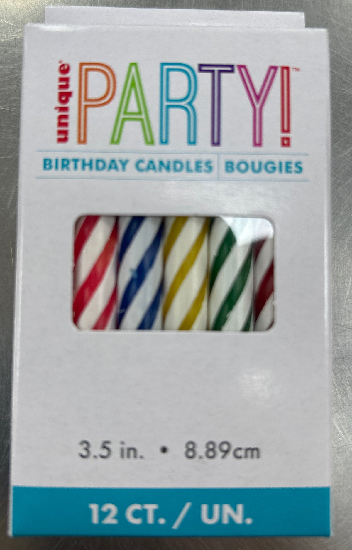 Multicolor Birthday Candles 12ct
