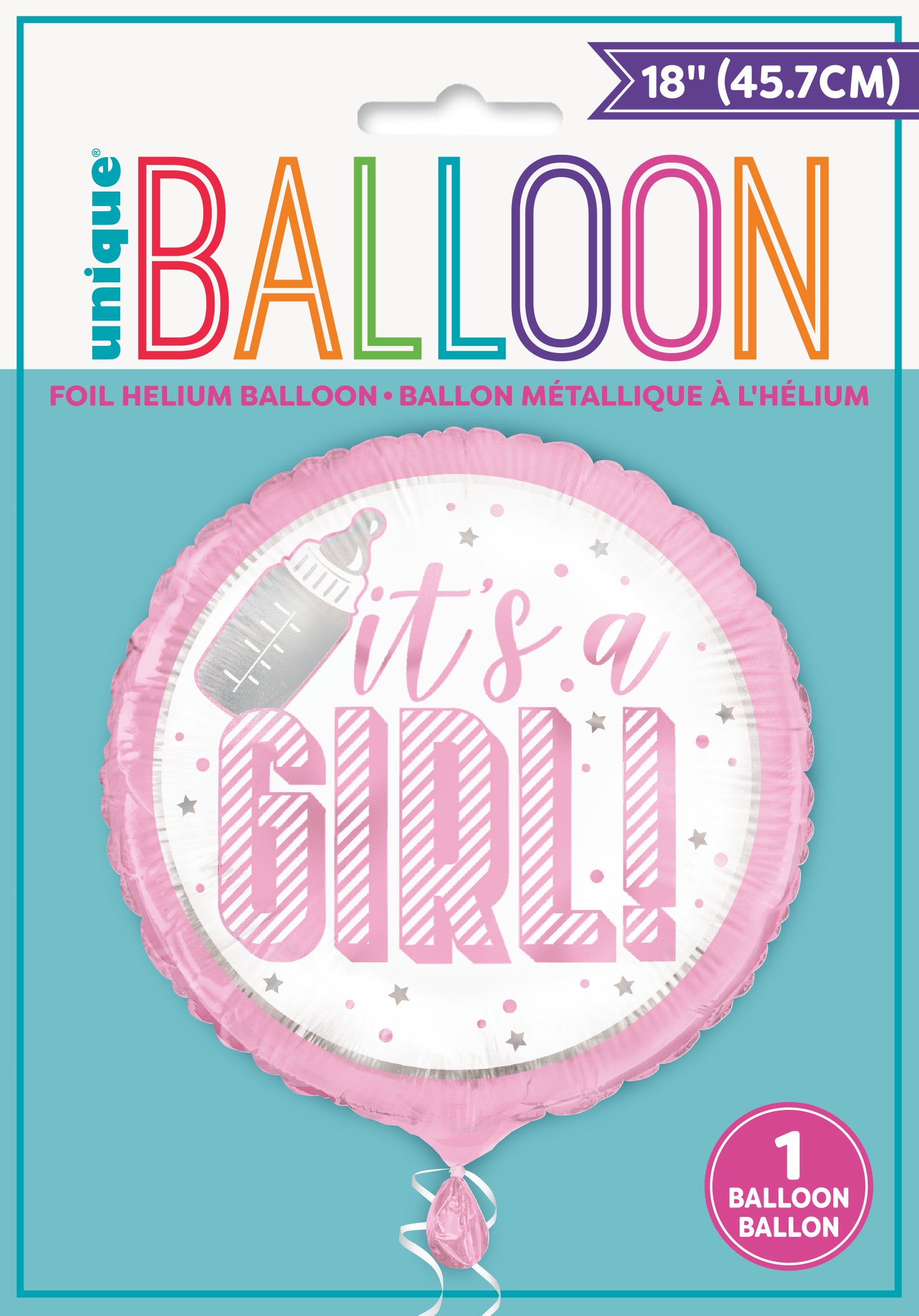 It's A Girl Foil Balloon 18"