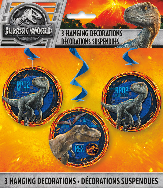 Swirl Decoration Jurassic World 3ct